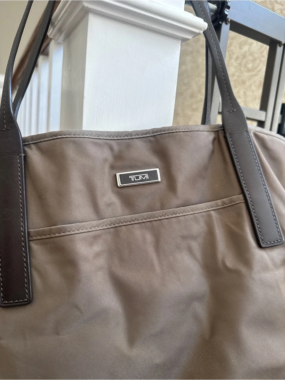 Tumi Voyageur Q-Tote Taupe Nylon